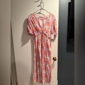 Floral Puff Sleeve Dress